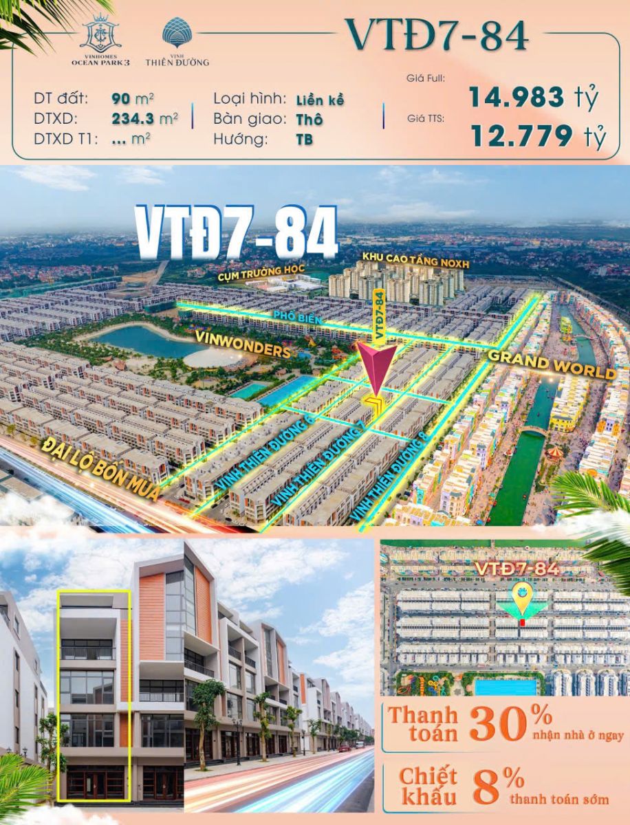 liền kề vịnh thiên đường vinhomes ocean park 3
