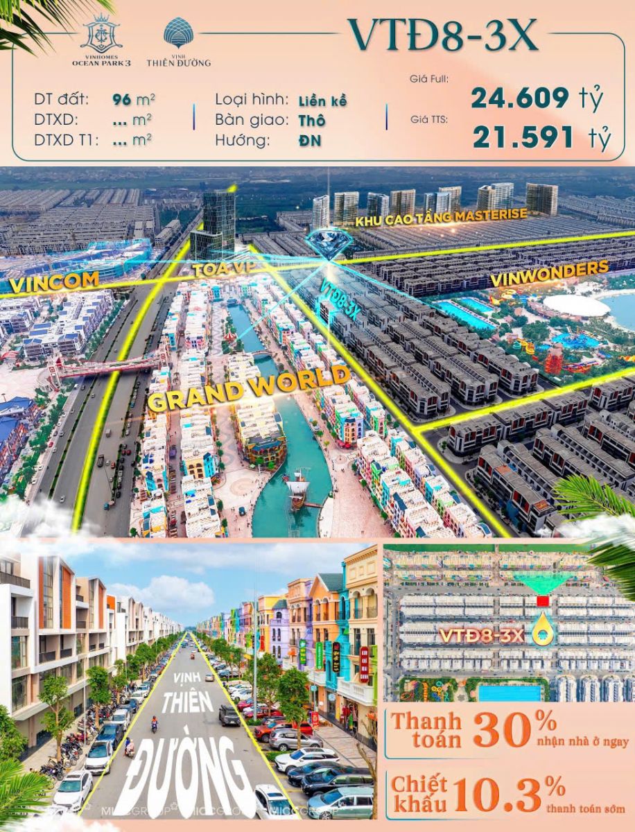 Shophouse vịnh thiên đường vinhomes ocean park 3