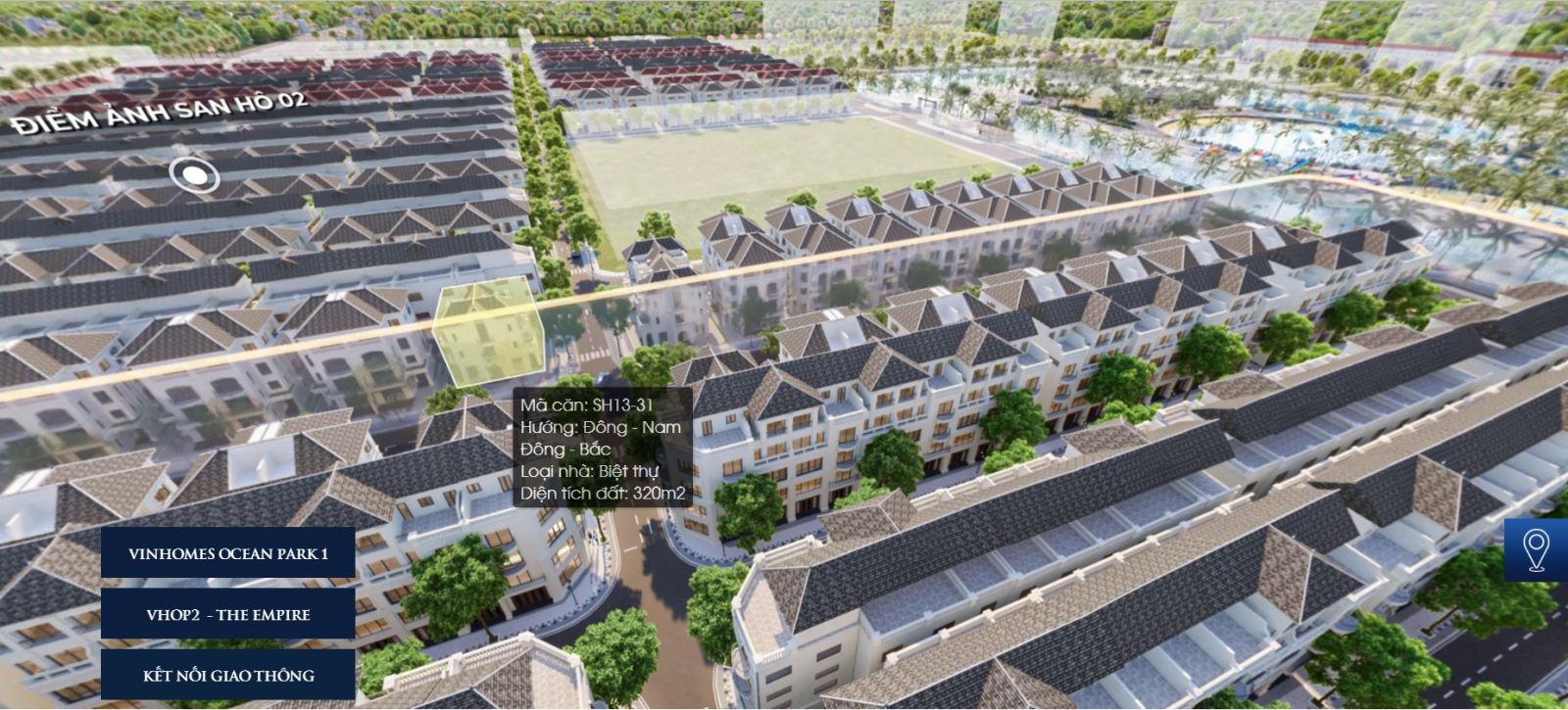 Bán Shophouse đơn lập khu san hô Vinhomes ocean park 2