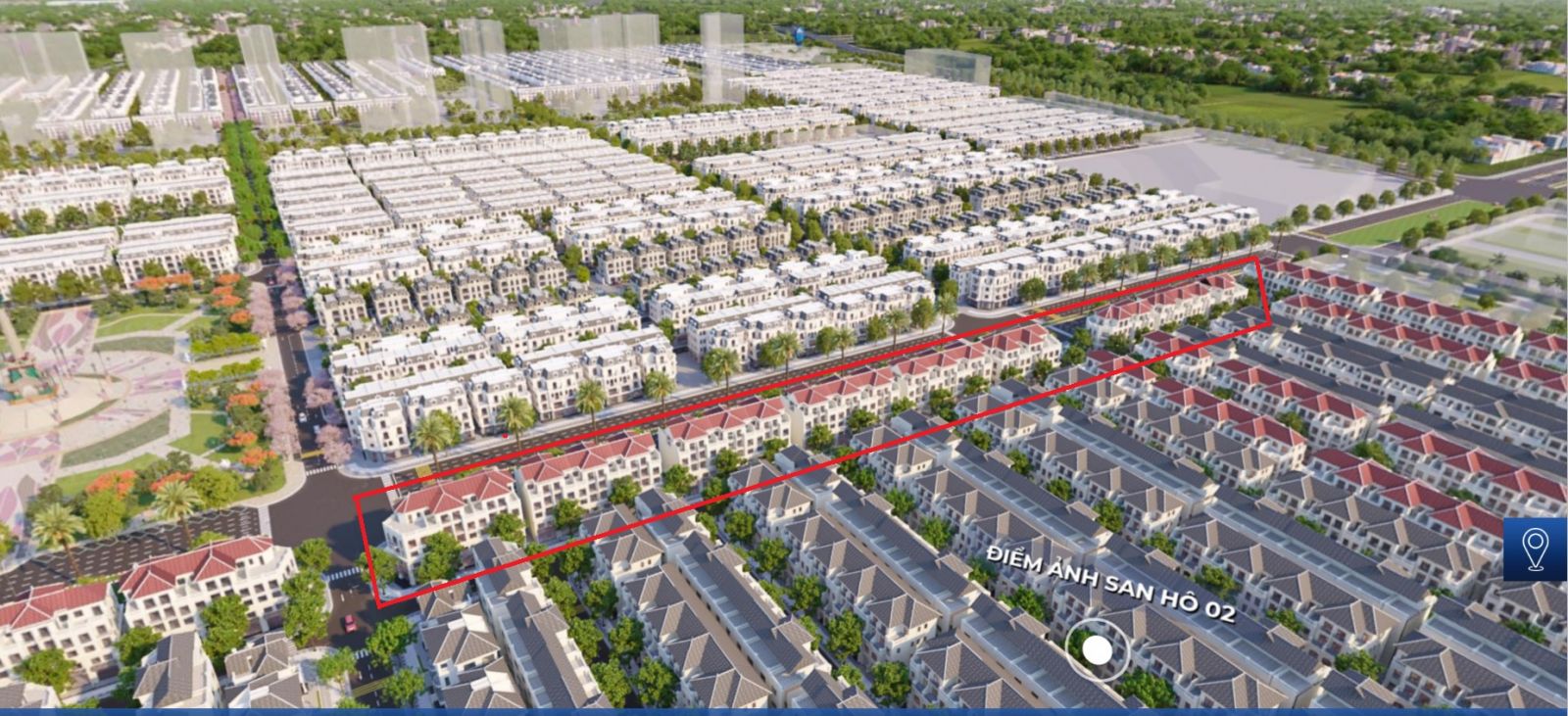 Shophouse đại lộ san hô đường 51m khu đô thị Vinhomes Ocean Park