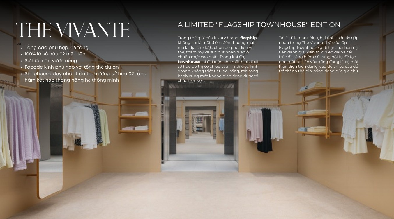 D'. Diamant Bleu & Shophouse The Vivante