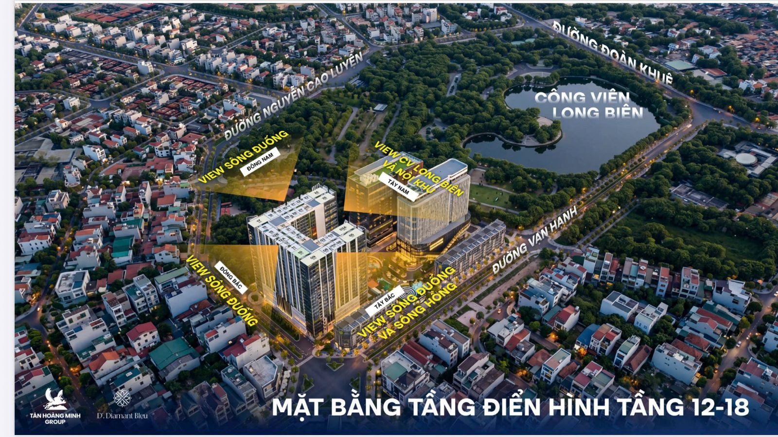 D'. Diamant Bleu & vị trí kim cương tại trung tâm Việt Hưng - Long Biên - Hà Nội