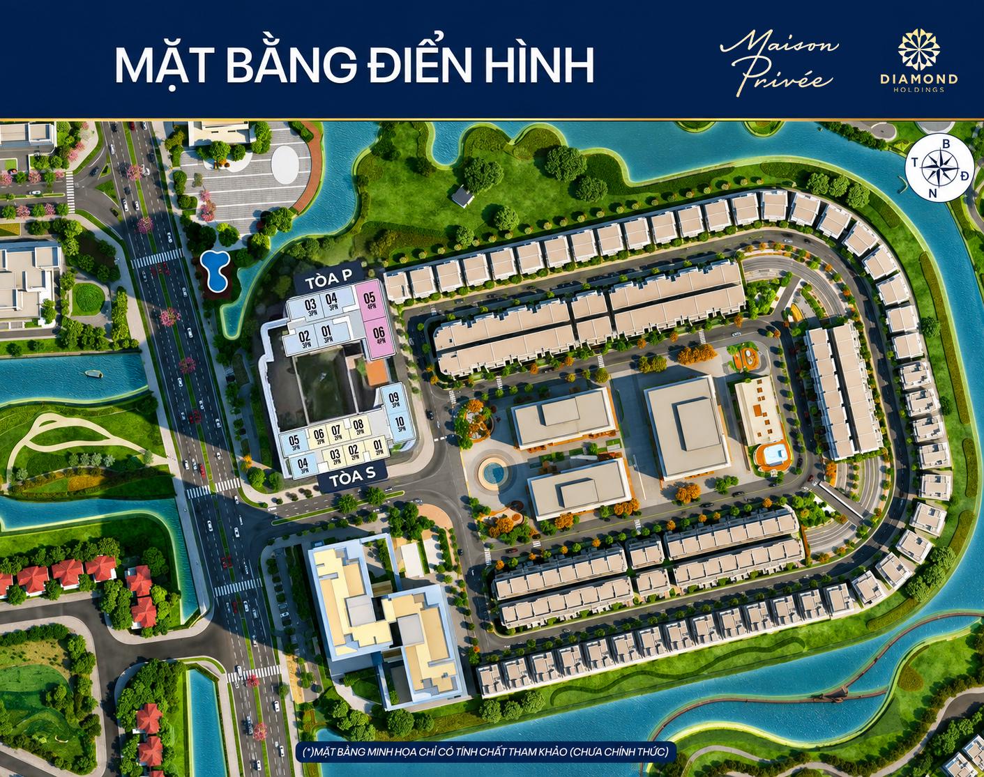 maison privée mặt bằng căn hộ điển hình