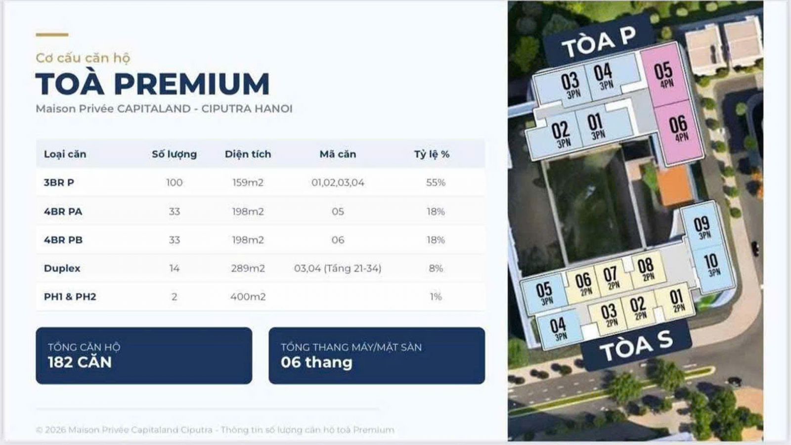 Tòa Standard Maison Privée Ciputra By CapitaLand