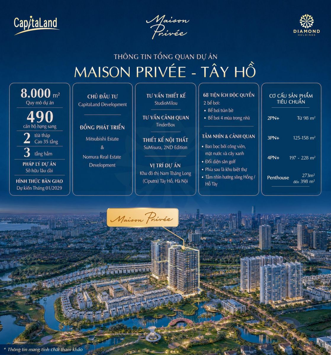 booking chung cư CapitaLand Ciputra - Maison Privée