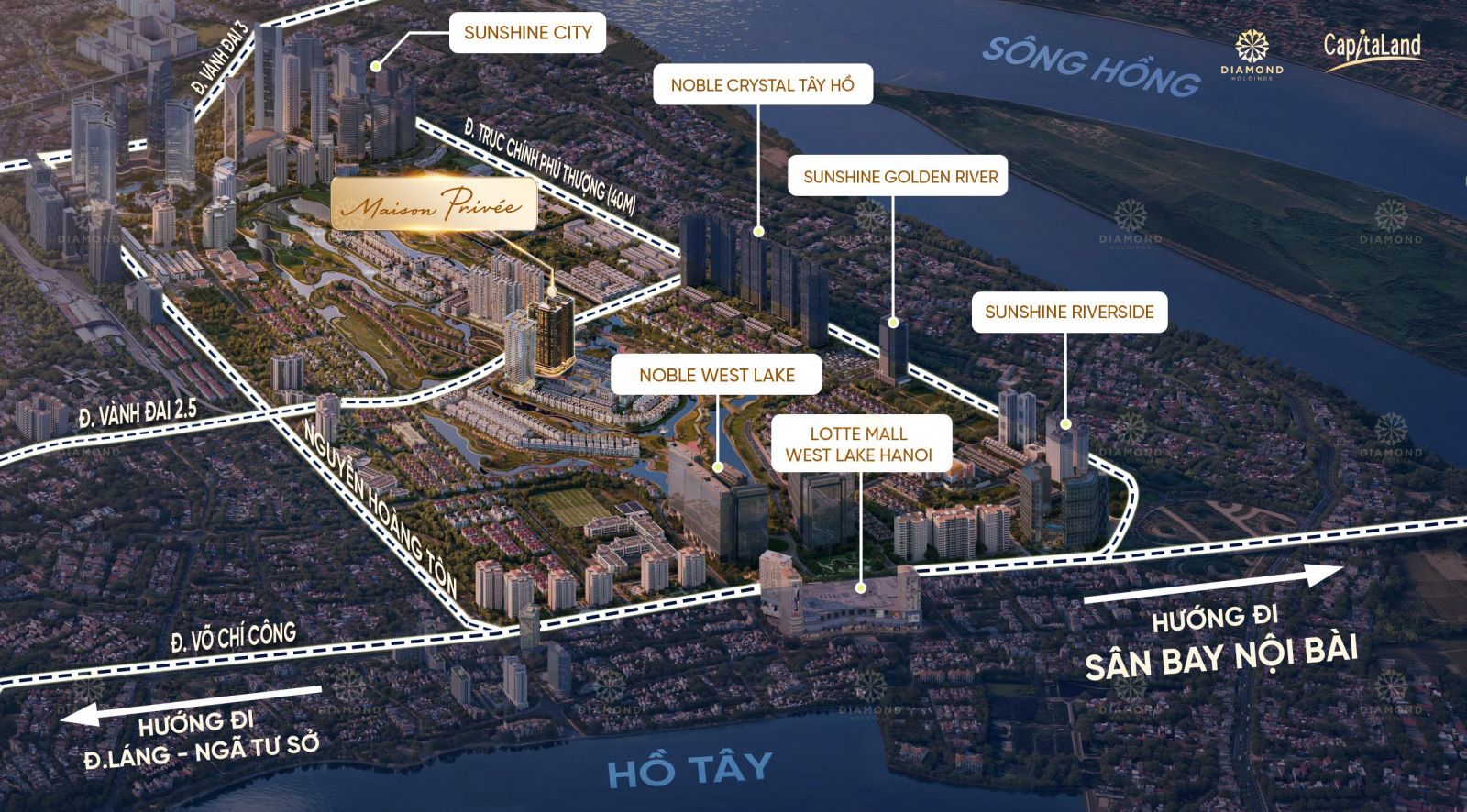 Vị trí Maison Privée Ciputra CapitaLand