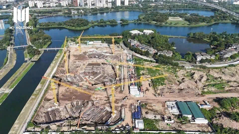 Tiến độ xây dựng hạ tầng dự án Gamuda Yên Sở