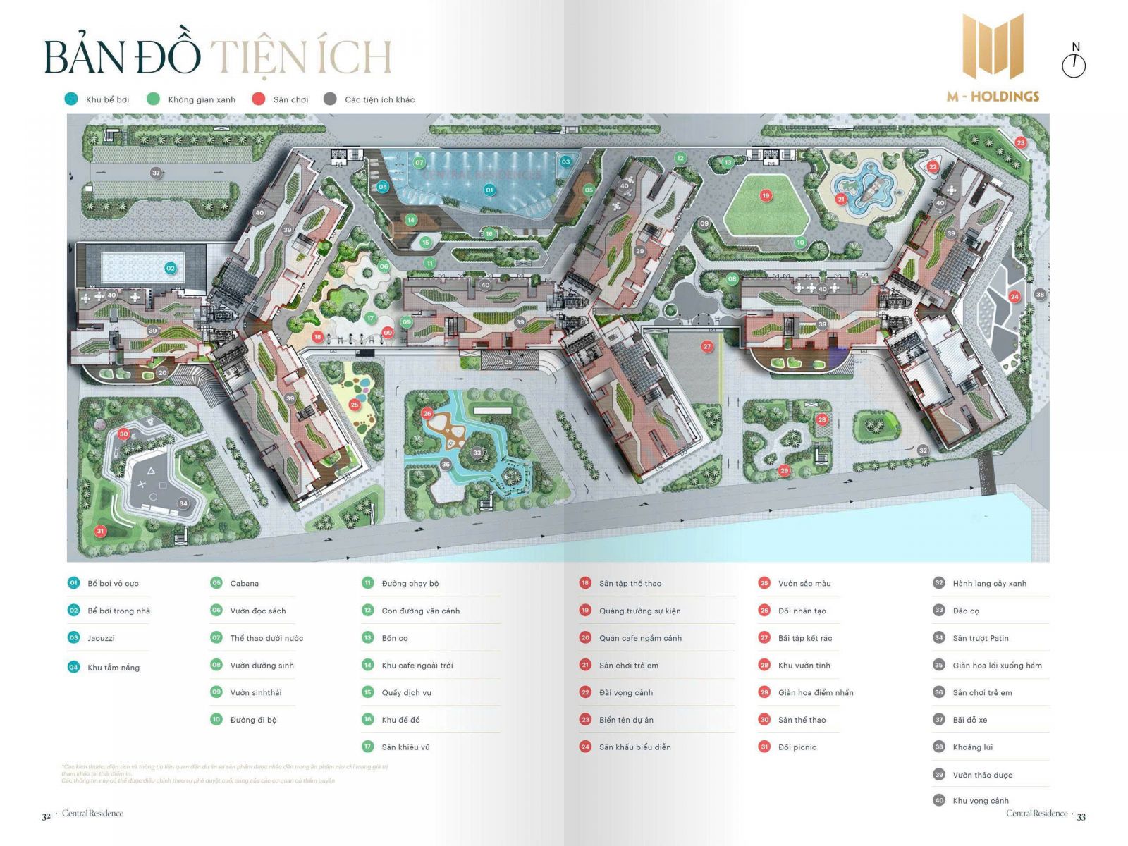 Mặt bằng tiện ích chung cư Gamuda Central Park