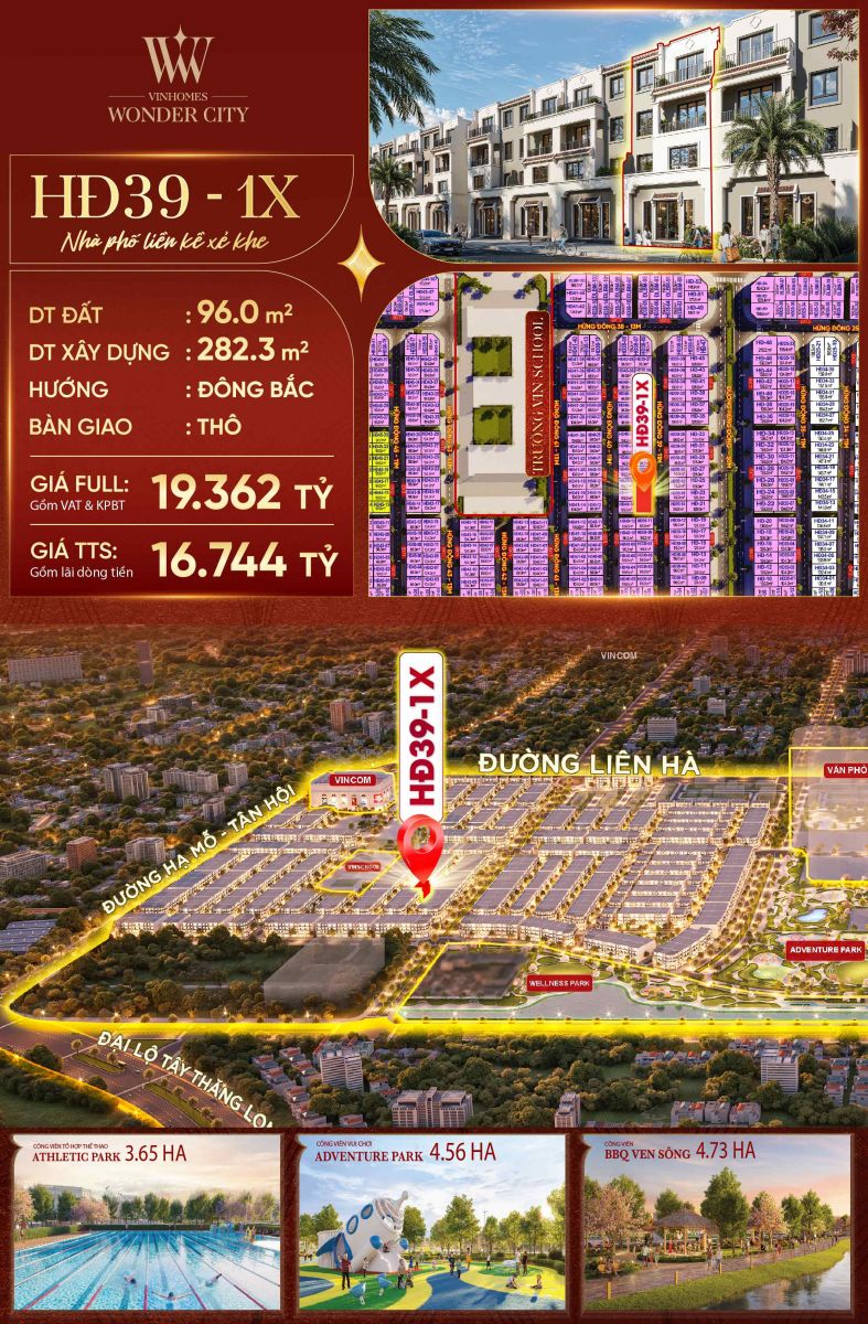 liền kề vinhomes wonder city