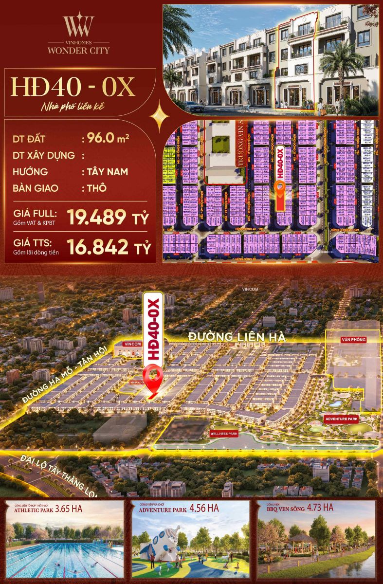 liền kề vinhomes wonder city