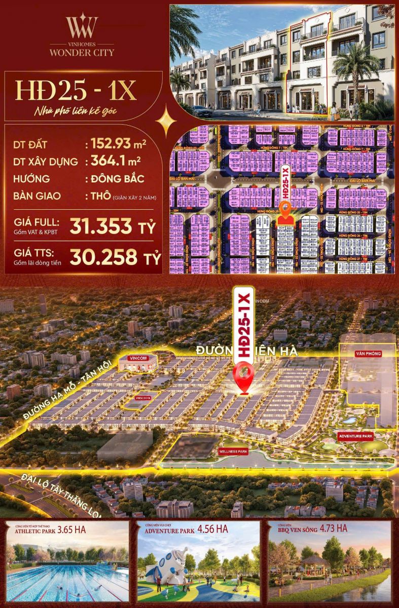 liền kề góc Vin Đan Phượng