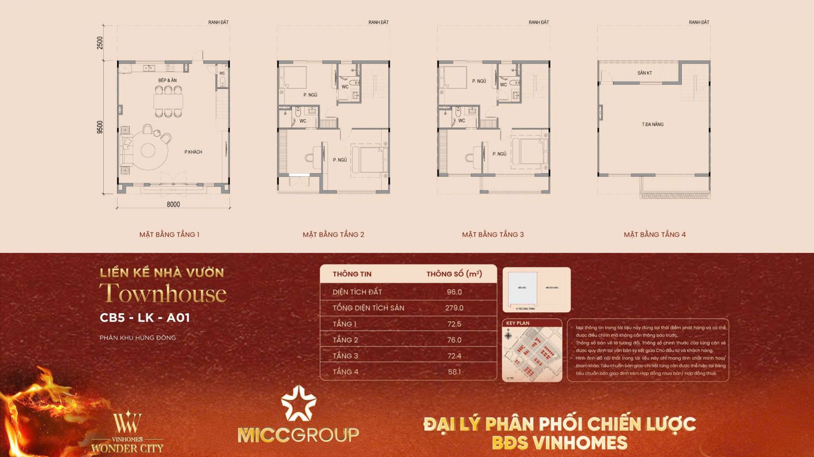 thiết kế liền kề Vin đan phượng 96 m