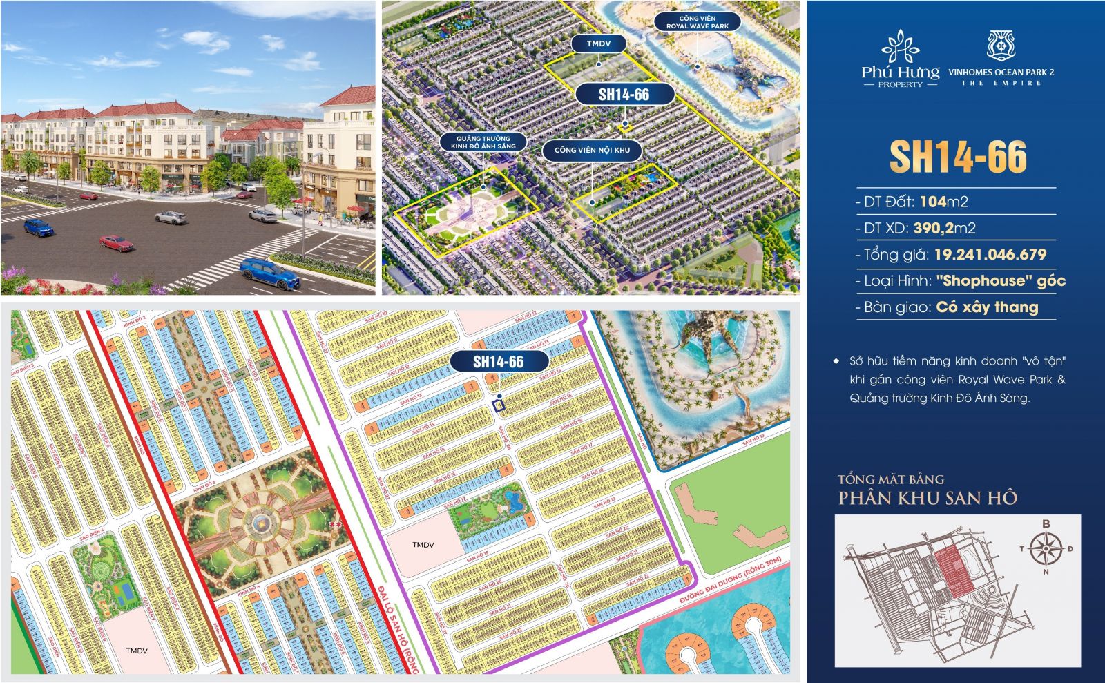 Shophouse san hô 14 - 66 vinhomes ocean park 2