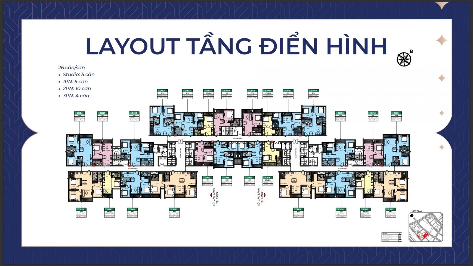 mặt bằng căn hộ The Zurich