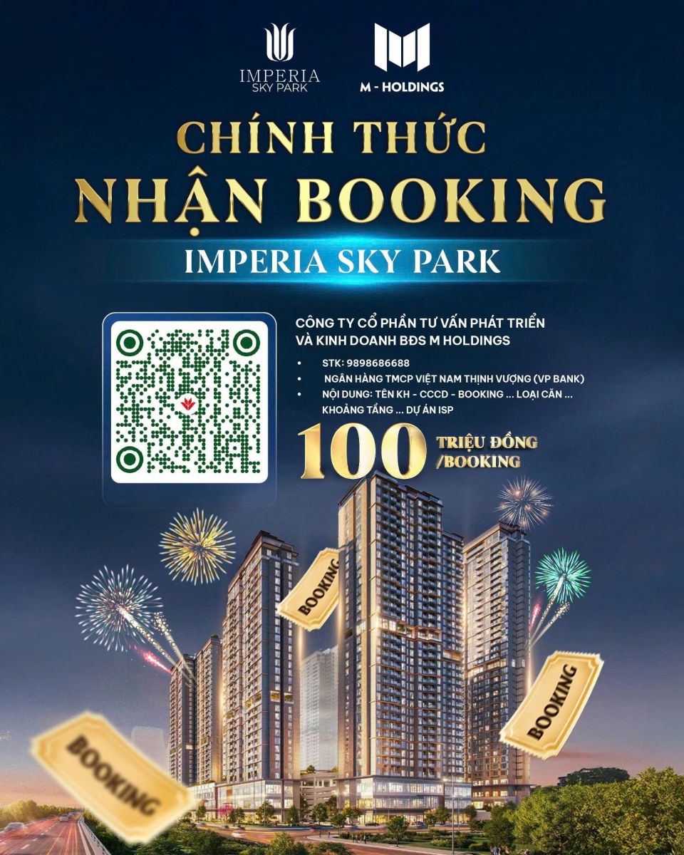 booking chung cư Imperia Sky Park Nam An Khánh
