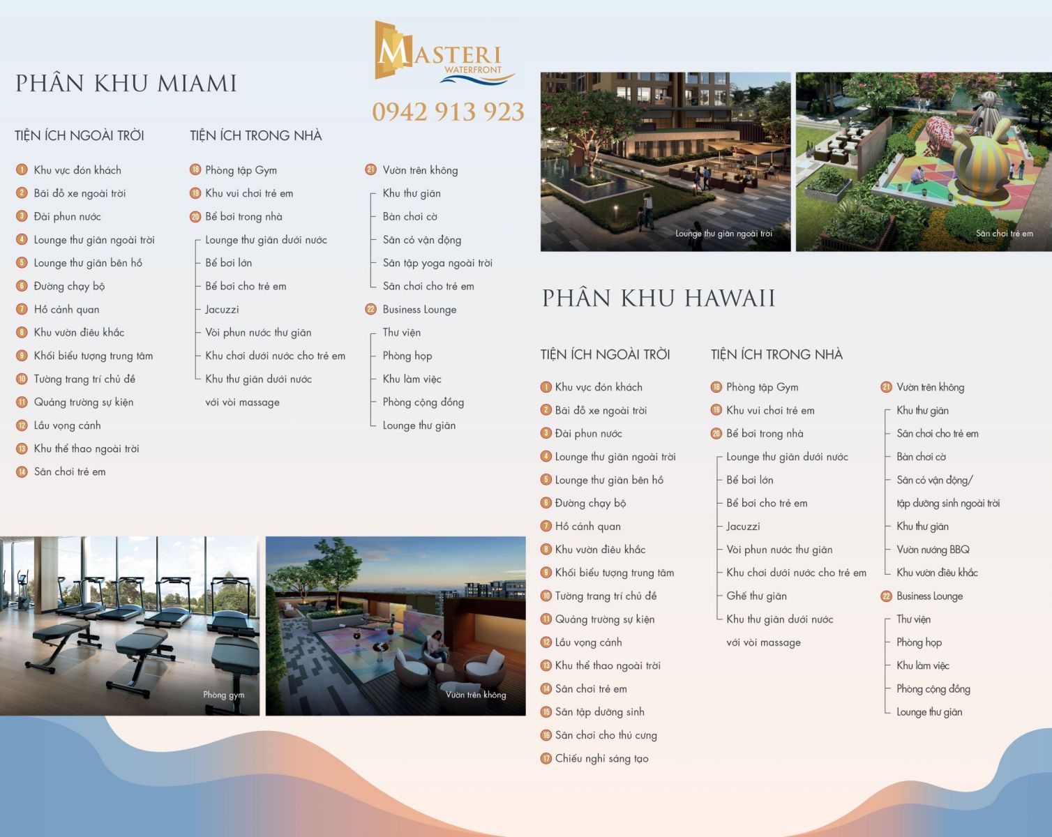 tiện ích dự án Masteri Waterfront Ocean Park