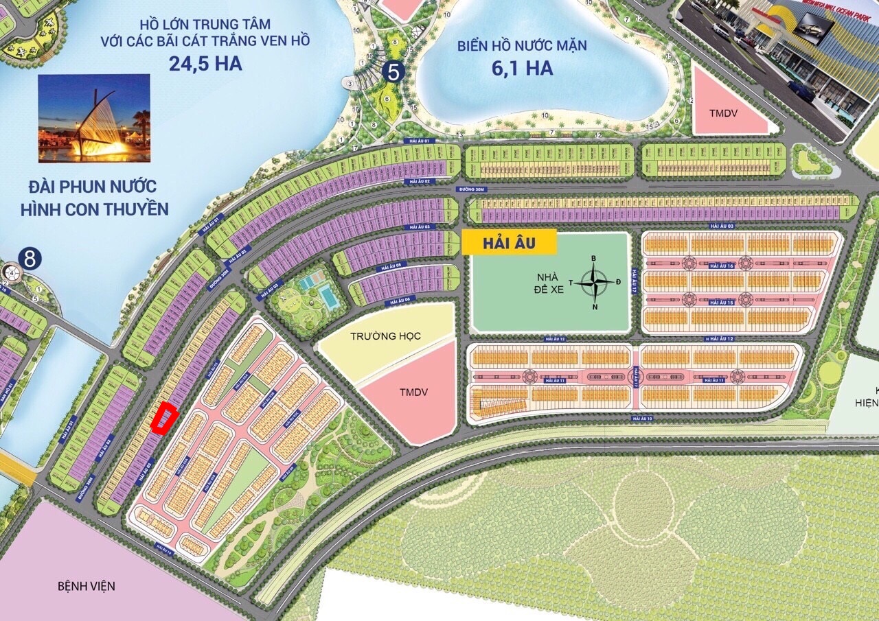 chuyển nhượng song lập phân khu Hải Âu vinhomes ocean park