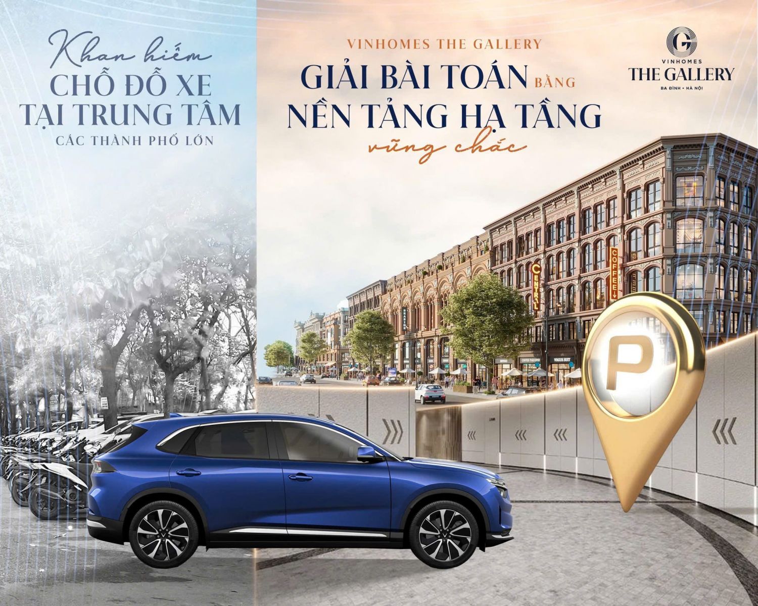 Giải pháp đỗ xe tại nội đô phố cổ từ Vinhomes The Gallery Giảng Võ