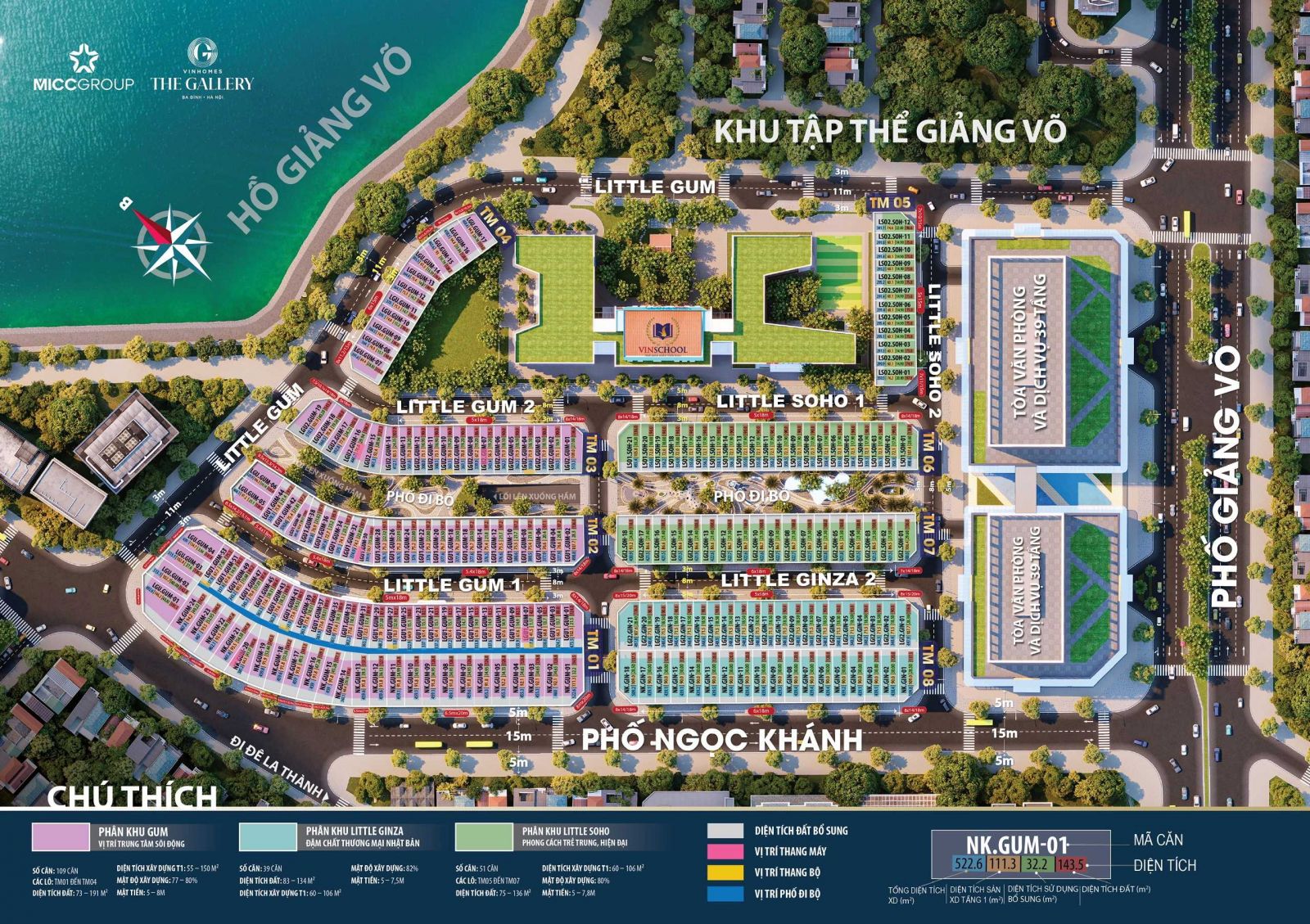 mặt bằng Vinhomes Giảng Võ