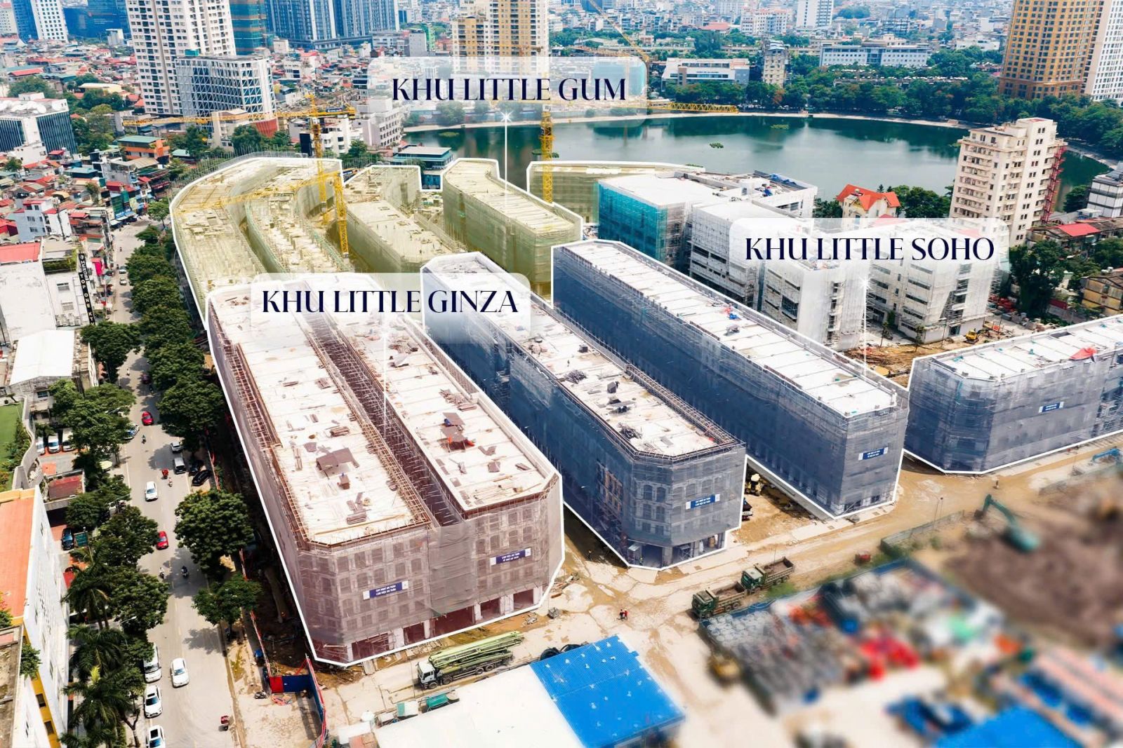 Vinhomes The Gallery Giảng Võ - Quy hoạch 3 phân khu Little Ginza, Little Soho, Little Gum