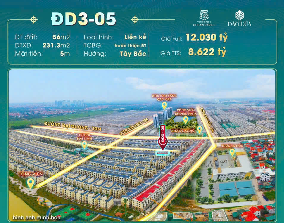 liền kề đảo dừa vinhomes ocean park 2