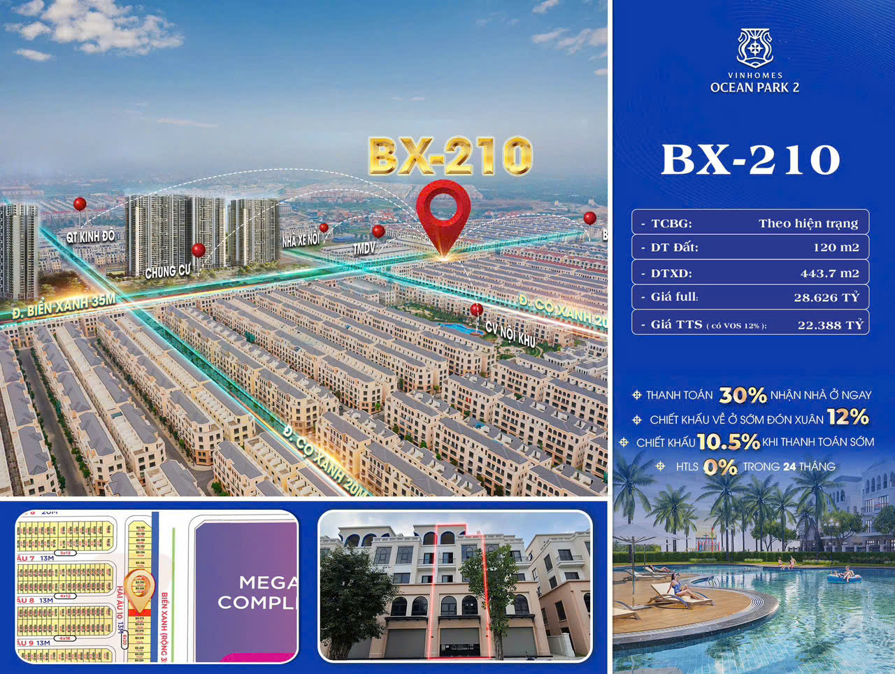 Shophouse Biển Xanh vinhomes ocean park 2
