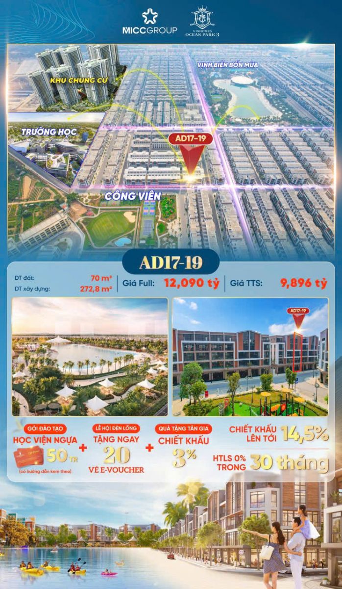 liền kề ánh dương vinhomes ocean park 3