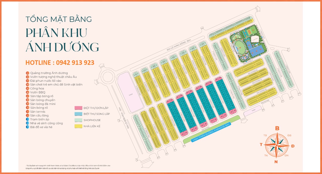 Shophouse liền kề phân khu Ánh Dương Vinhomes Ocean Park 3 - The Crown