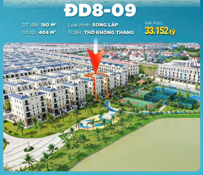 biệt thự song lập đảo dừa vinhomes ocean park 2