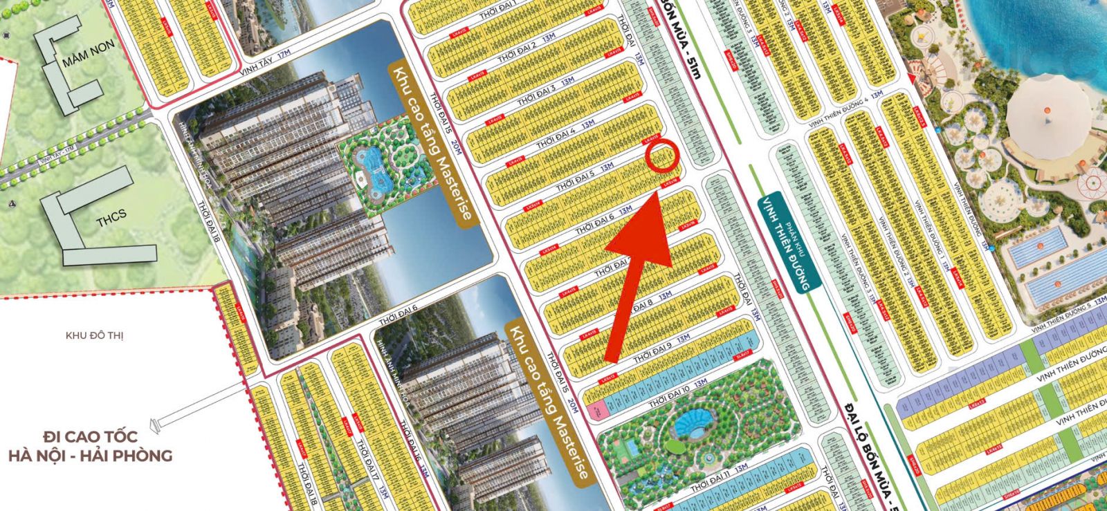 nhà vườn Thời Đại Vinhomes ocean park 3
