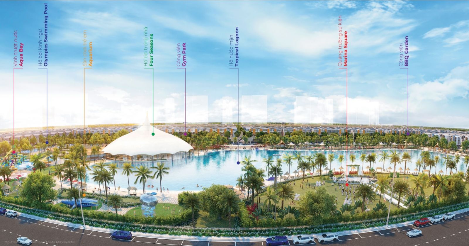 Vịnh biển bốn mùa Paradise Bay Vinhomes Ocean Park 3 - The Crown