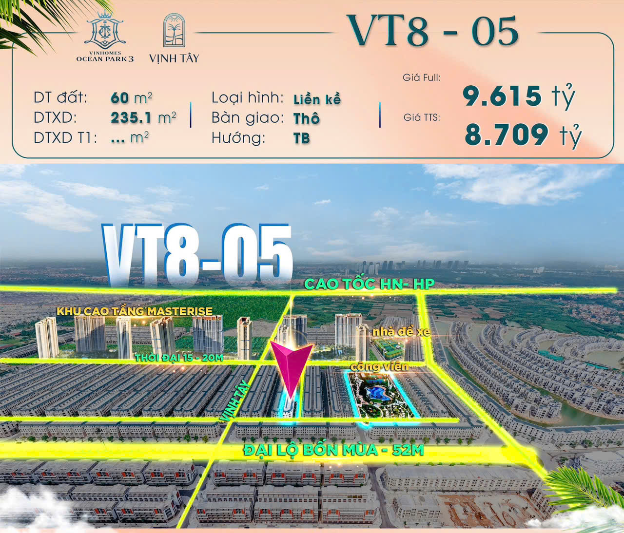 liền kề Vịnh Tây Vinhomes ocean park 3