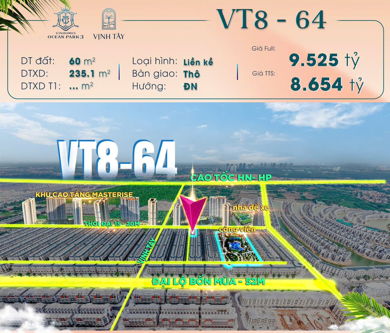 liền kề Vịnh Tây Vinhomes ocean park 3