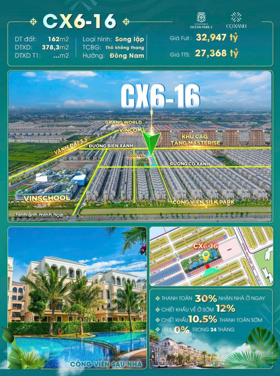 biệt thự vinhomes ocean park 2