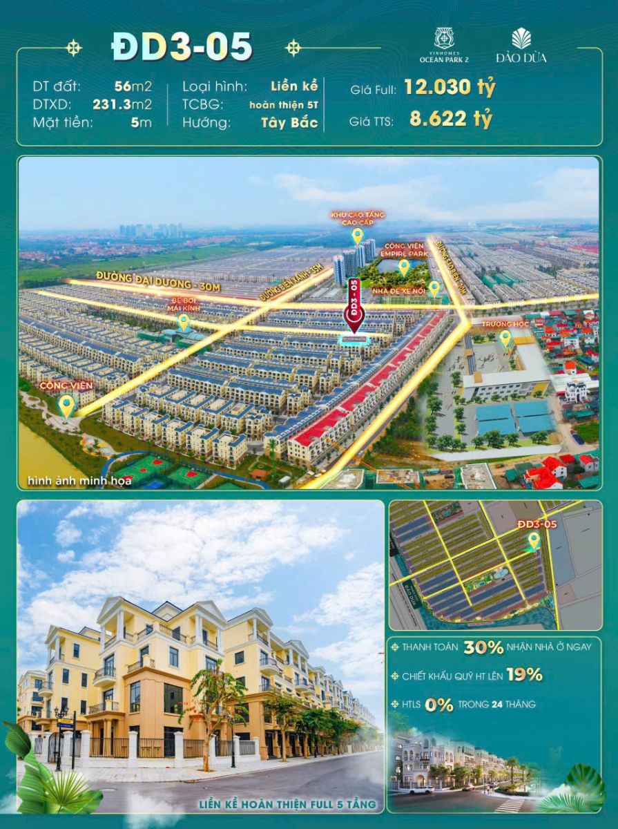 biệt thự tứ lập vinhomes ocean park 2