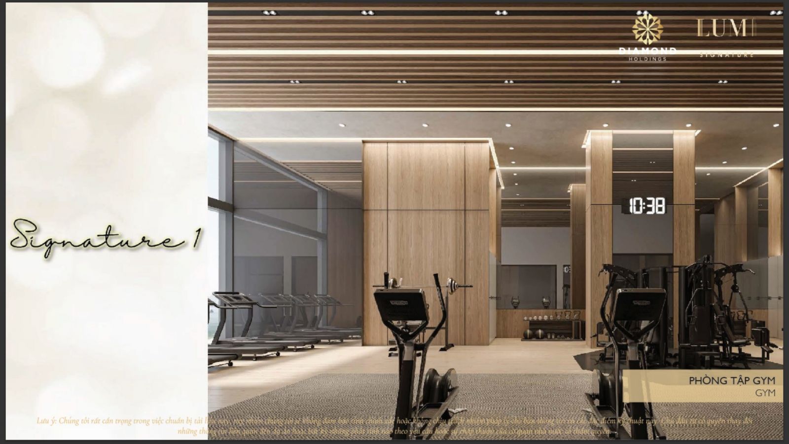 Phòng Gym tòa Signature 1 Lumi Hanoi Capitaland