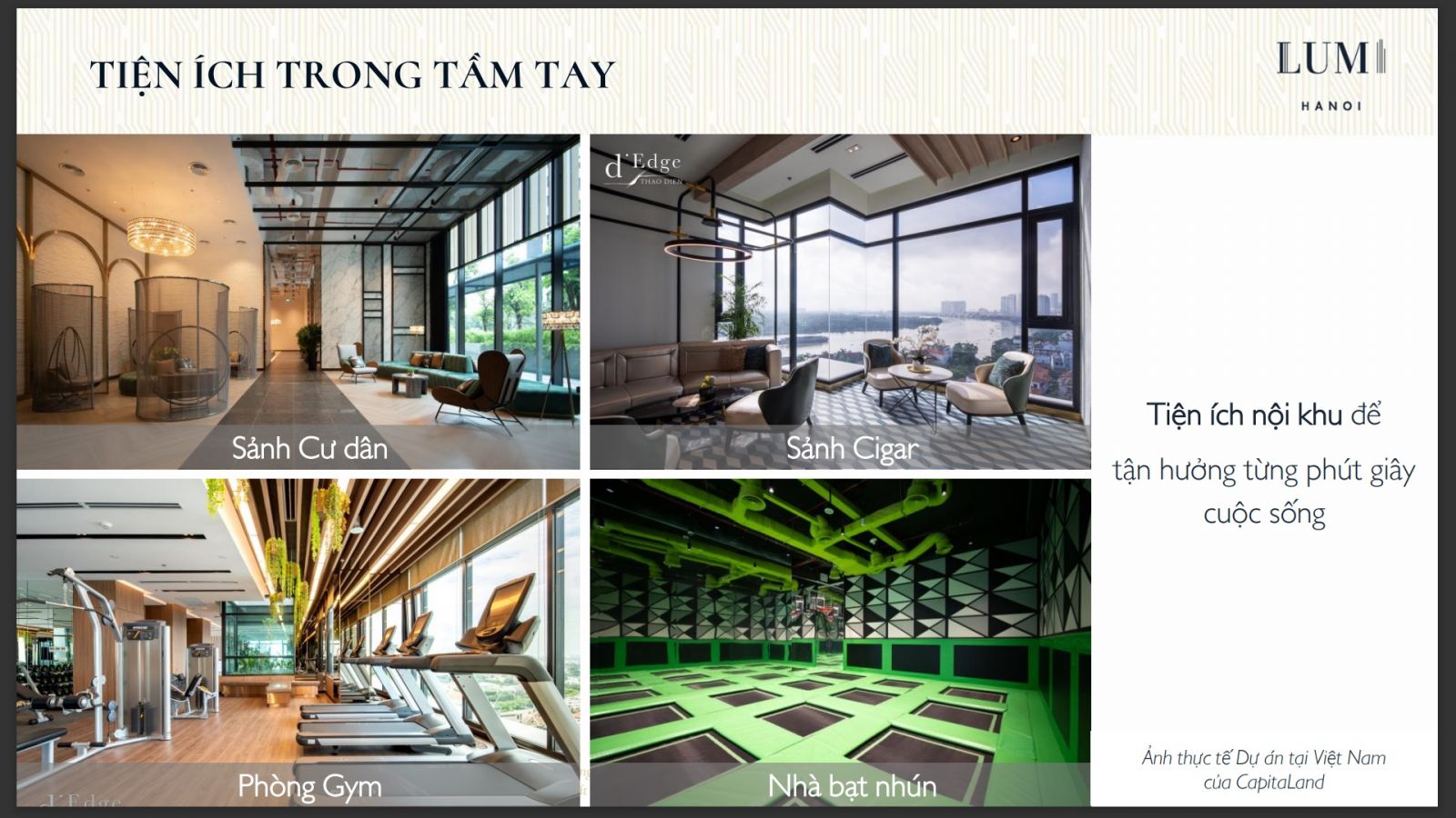tiện ích trong nhà chung cư lumi hà nội