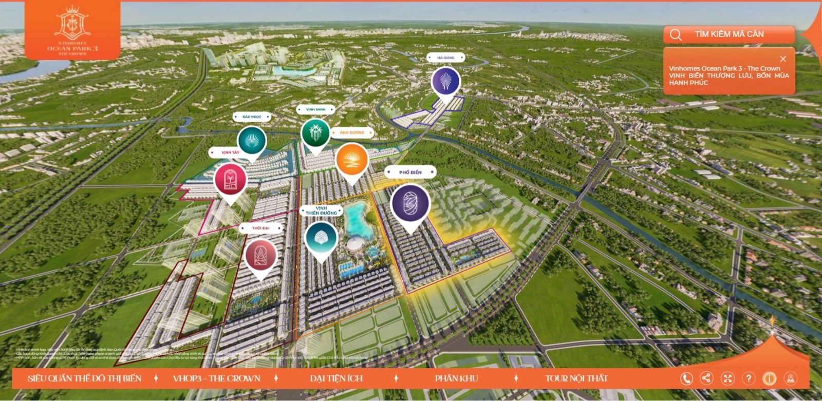 phân khu phố biển vinhomes ocean park 3