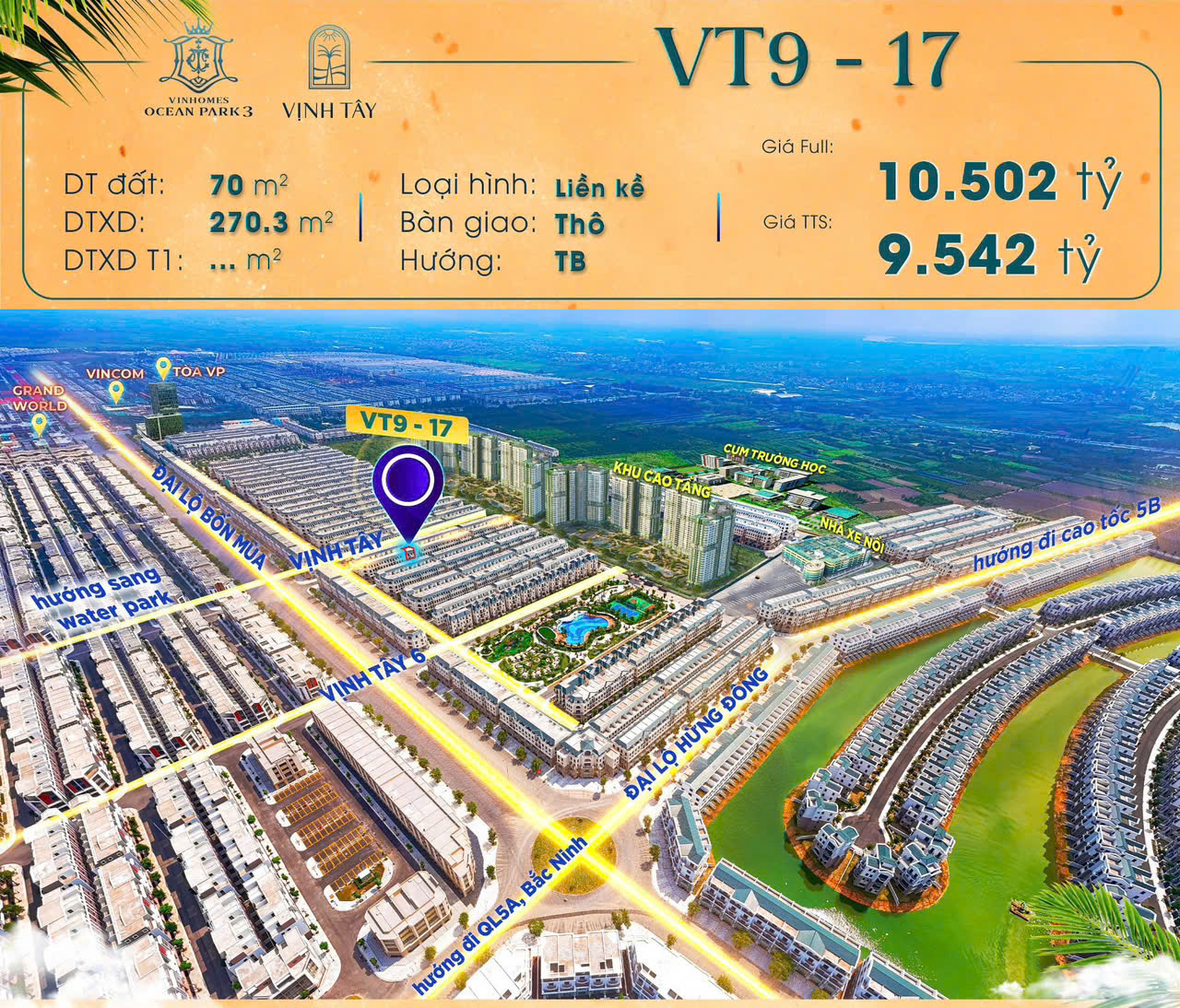 liền kề Vịnh Tây Vinhomes ocean park 3