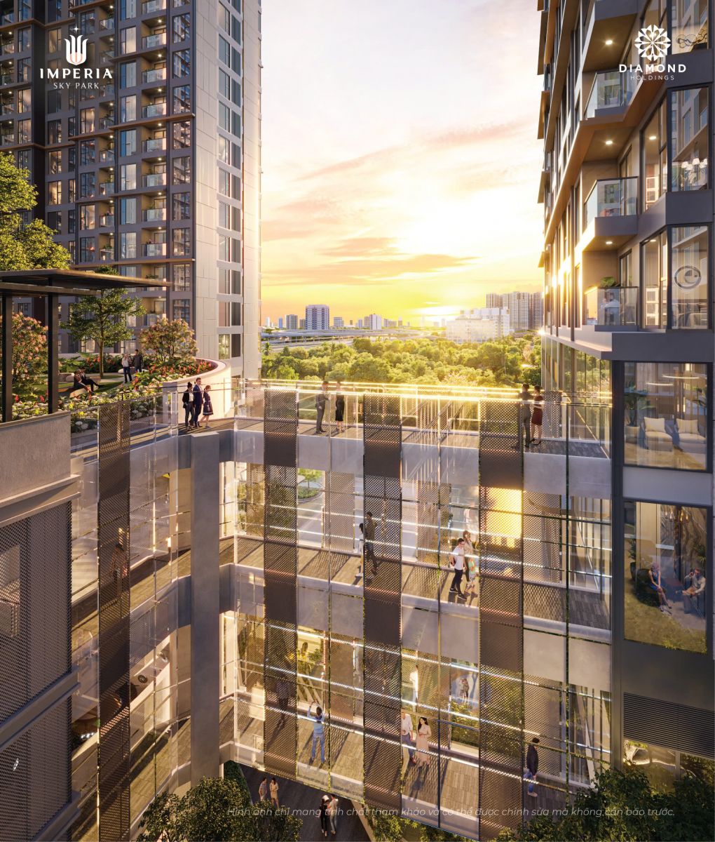 cầu nối nhà xe Imperia Sky Park
