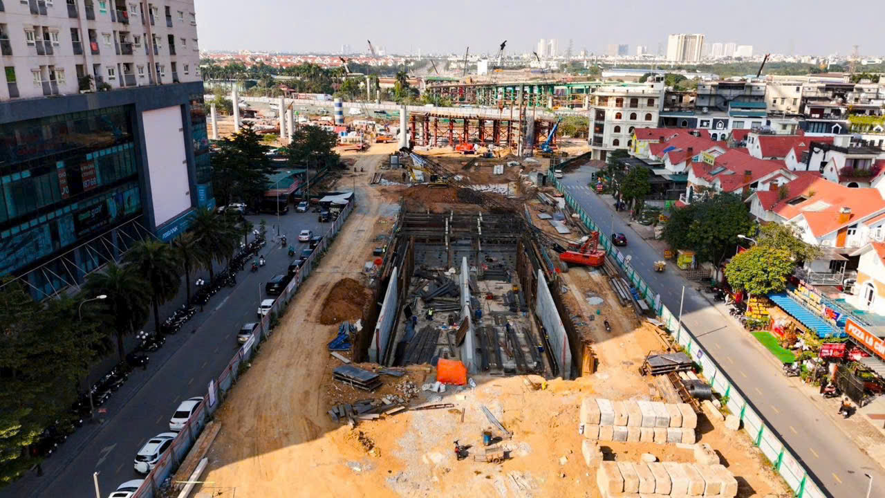 tiến độ thi công hạ tầng khu đô thị MIK Nam An KHánh