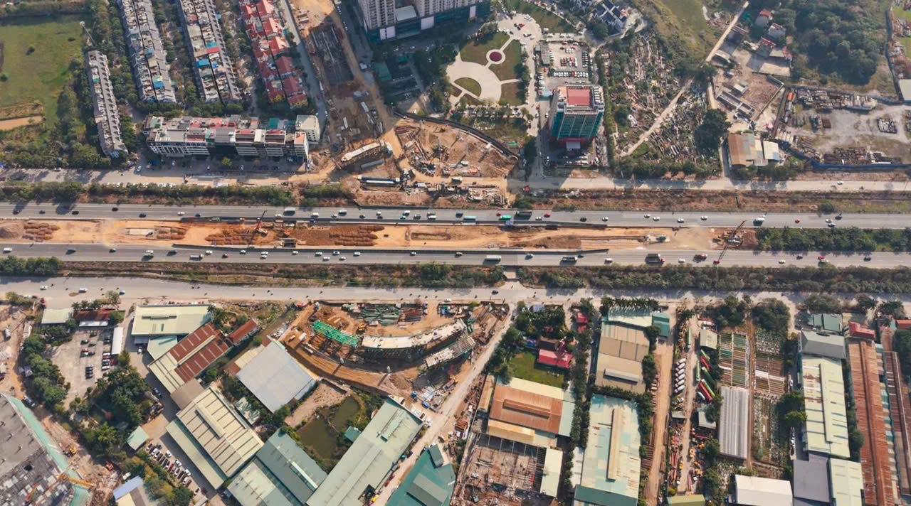 tiến độ thi công đường vành đai khu đô thị MIK Nam An Khánh