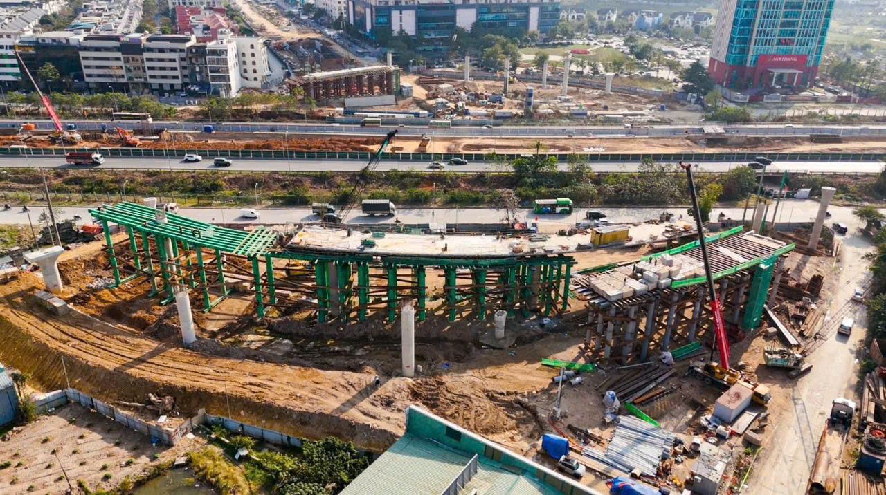 Tiến độ xây dựng hạ tầng khu đô thị MIK Nam An Khánh