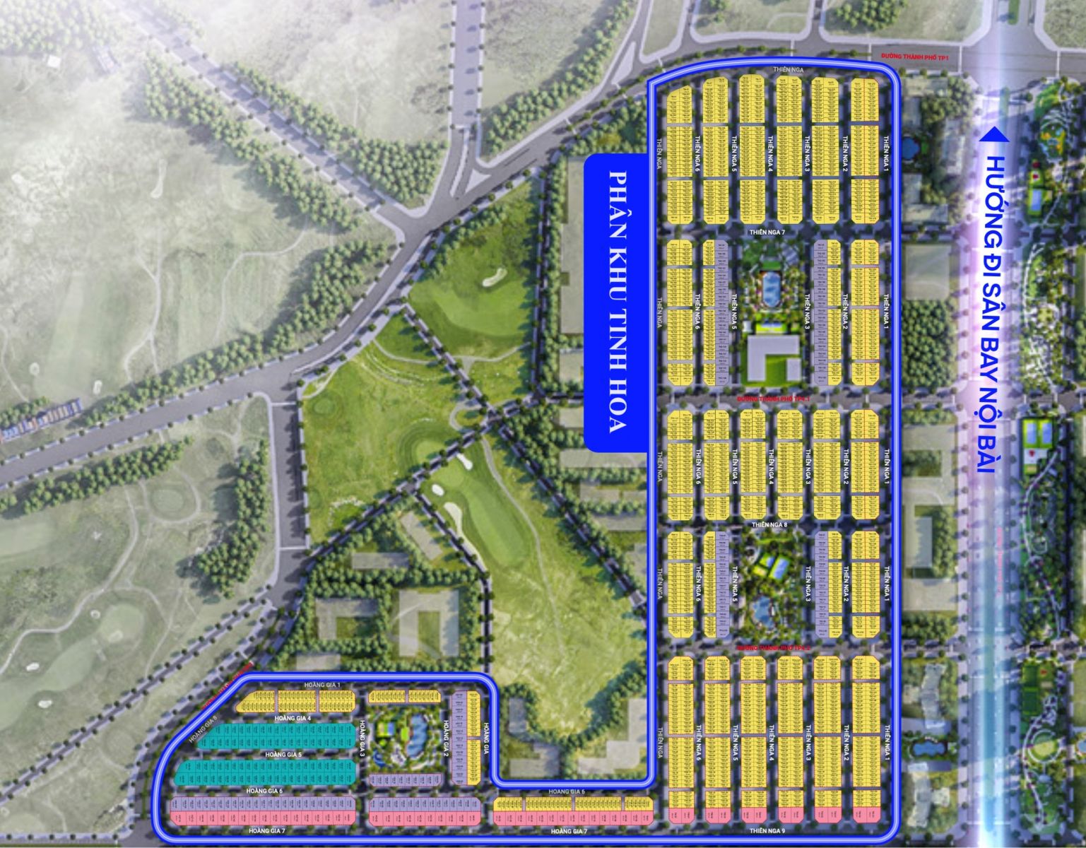 vị trí phân khu Tinh Hoa Vinhomes Global Gate