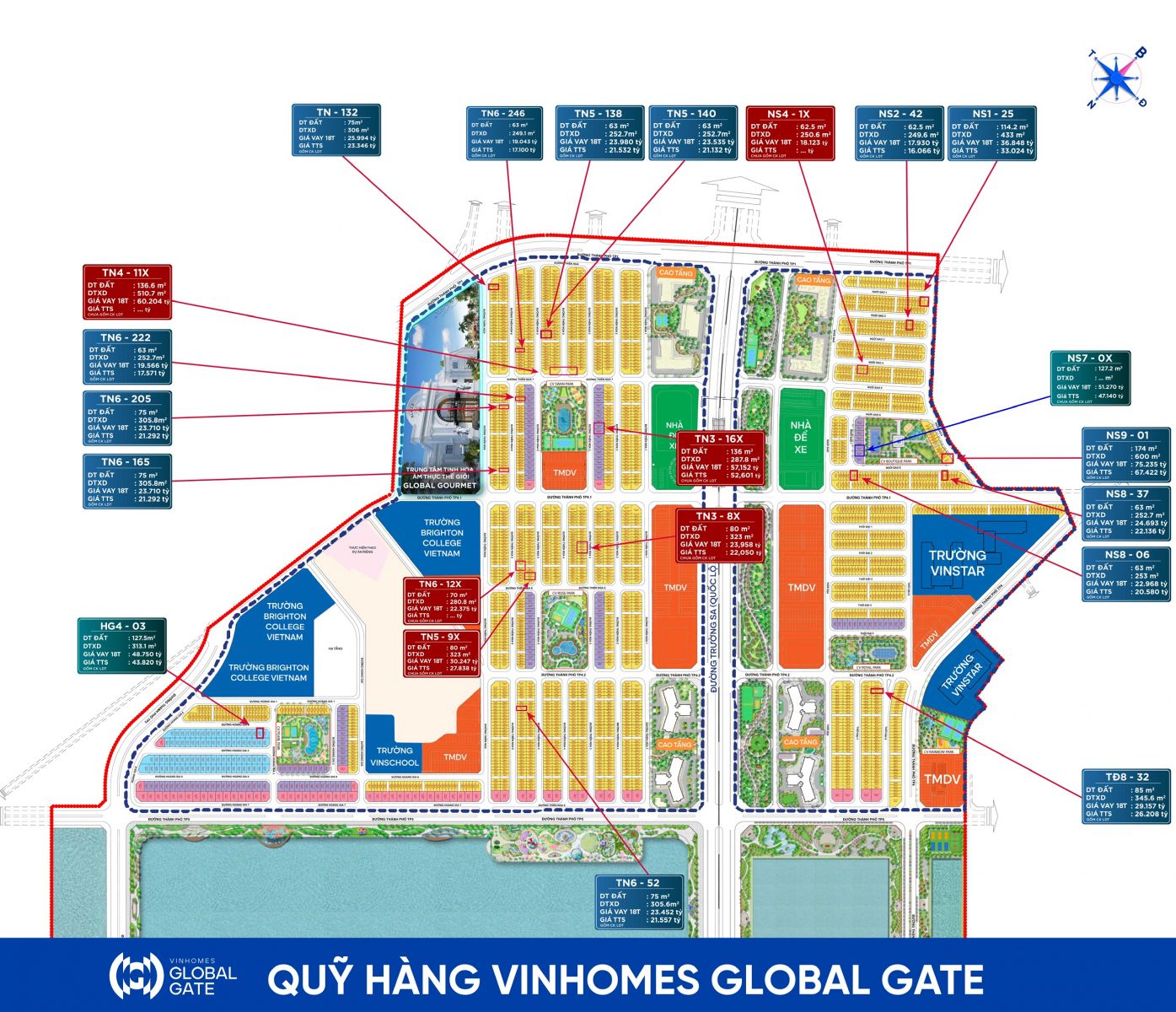 quỹ hàng chủ đầu tư dự án Vinhomes Cổ Loa